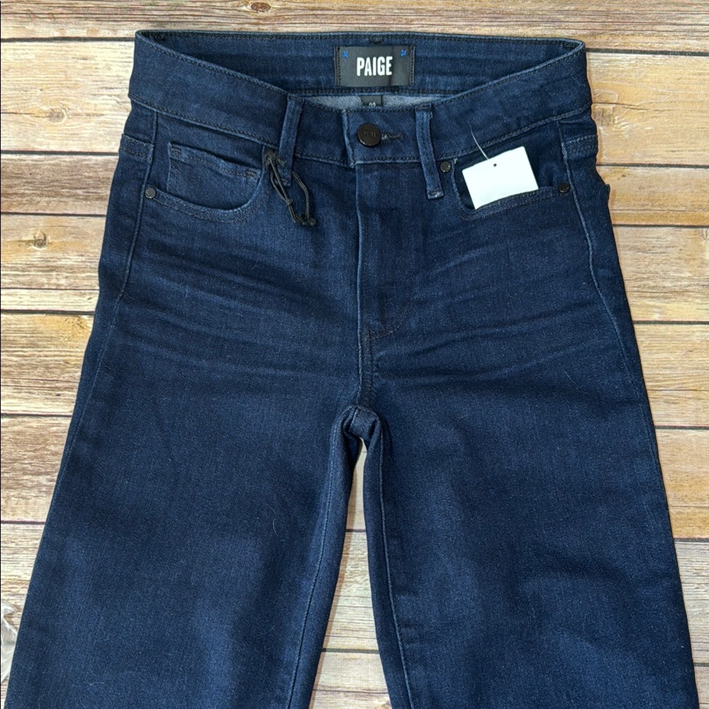 Paige Hoxton Straight Leg Jeans - Dark Blue